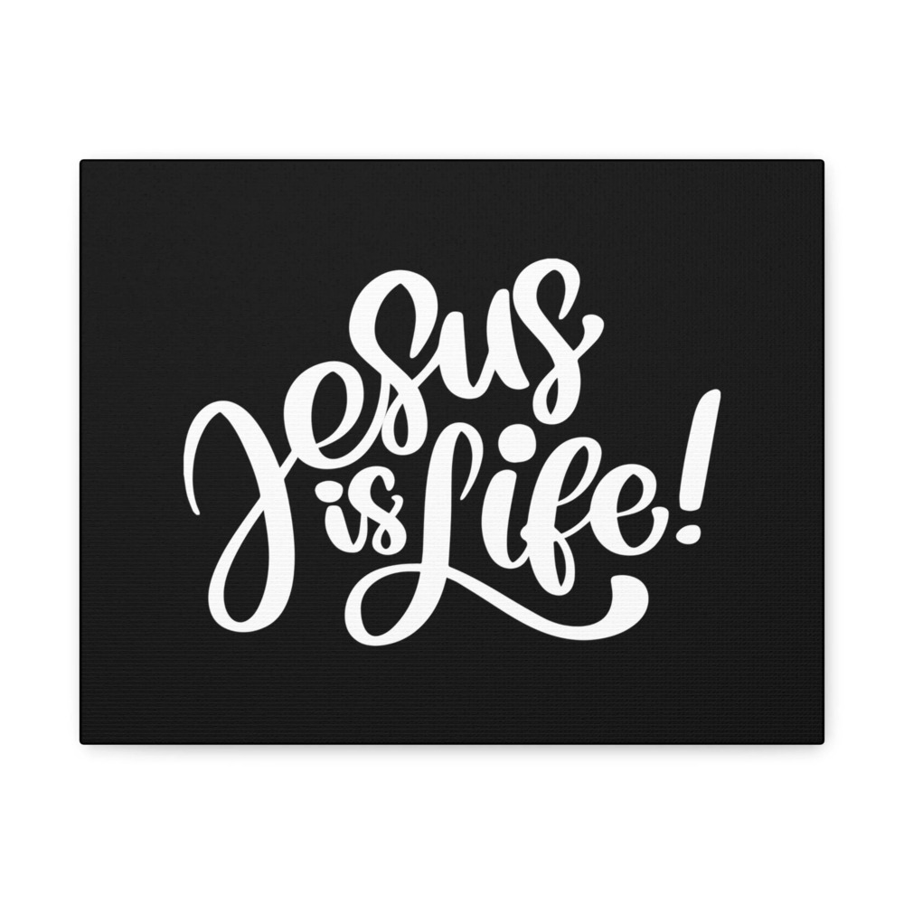 Scripture Walls John 3:16 Jesus Is Life! Bible Verse Canvas Christian Wall Art